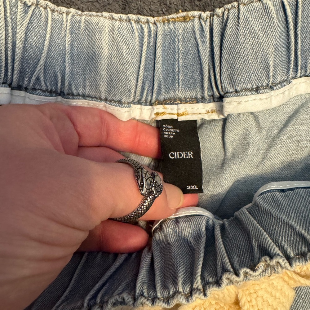 Cider Light Blue Denim Pants - Picture 3 of 5